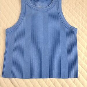 Aerie Blue Ribbed Tank Top